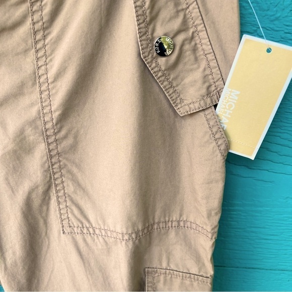 MICHAEL MICHAEL KORS KHAKI CARGO PANTS ROLL TAB CUFFS SIZE 6 NWT - Picture 6 of 9